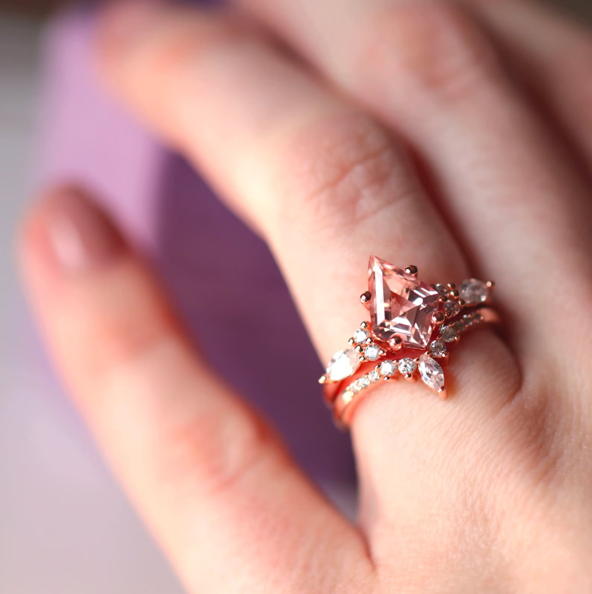 Blush Horizon - Ring Set