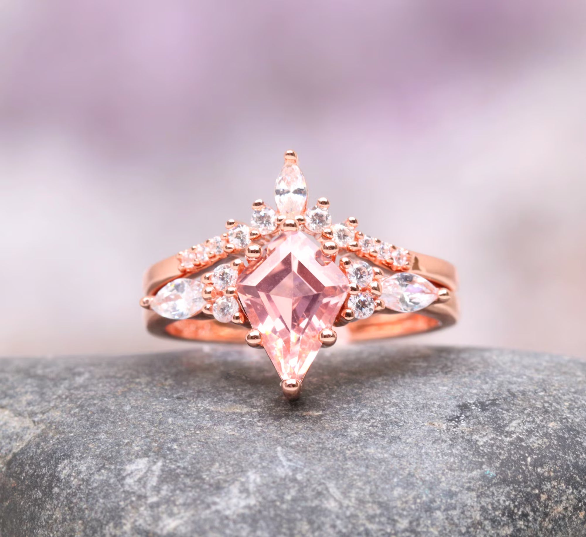 Blush Horizon - Ring Set