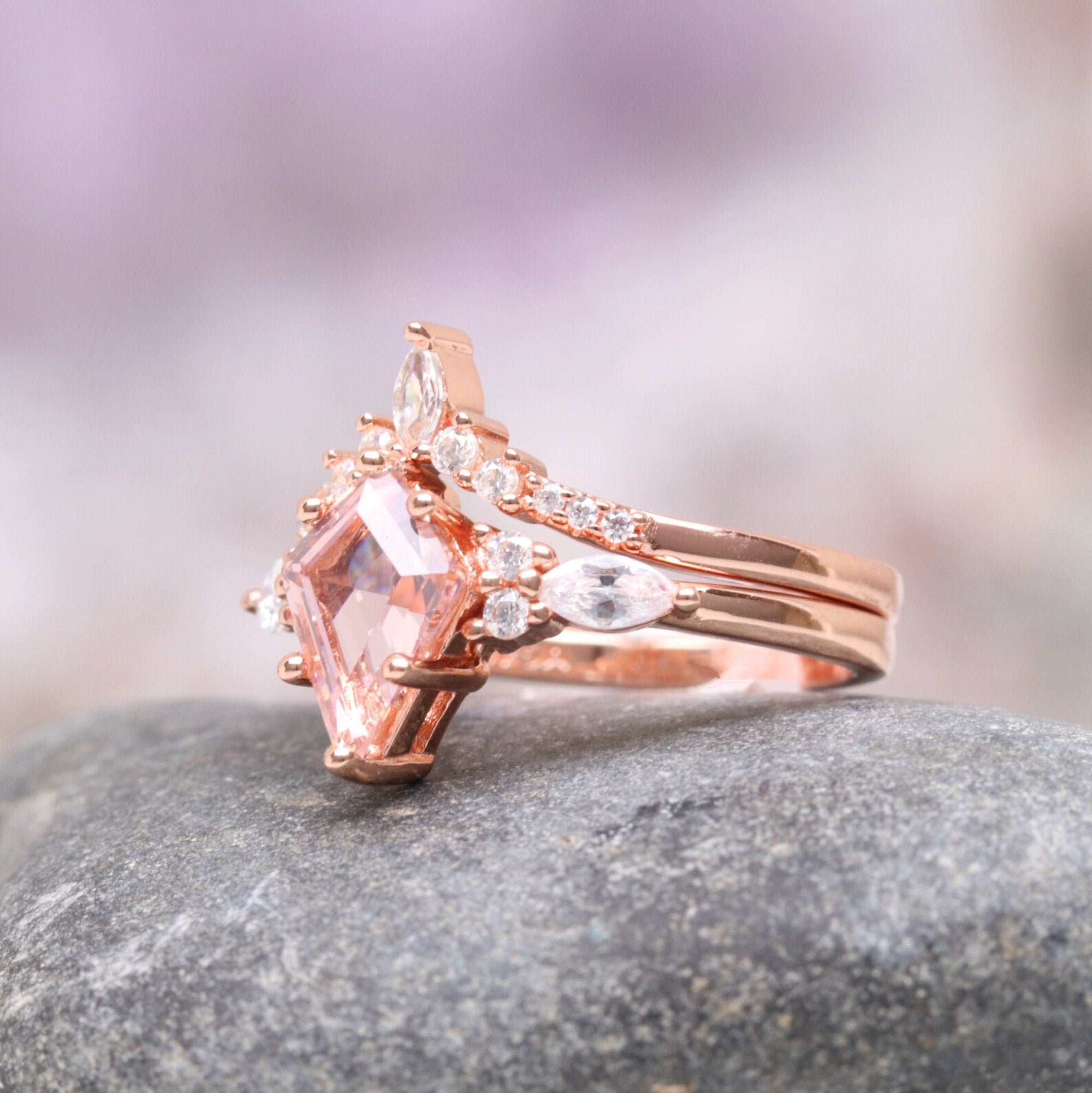 Blush Horizon - Ring Set