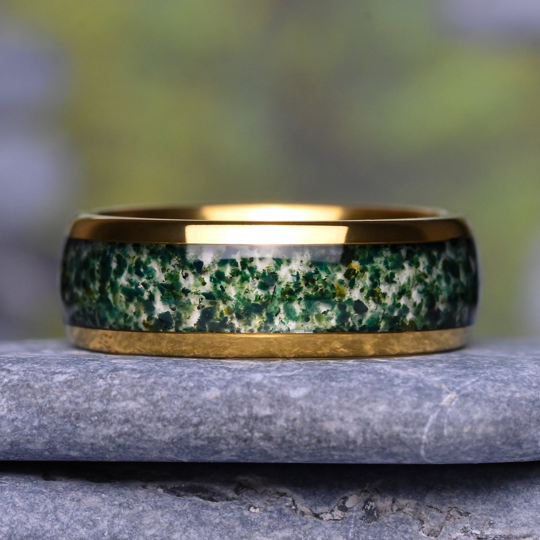 Catalyst - Moss Agate Ring Set