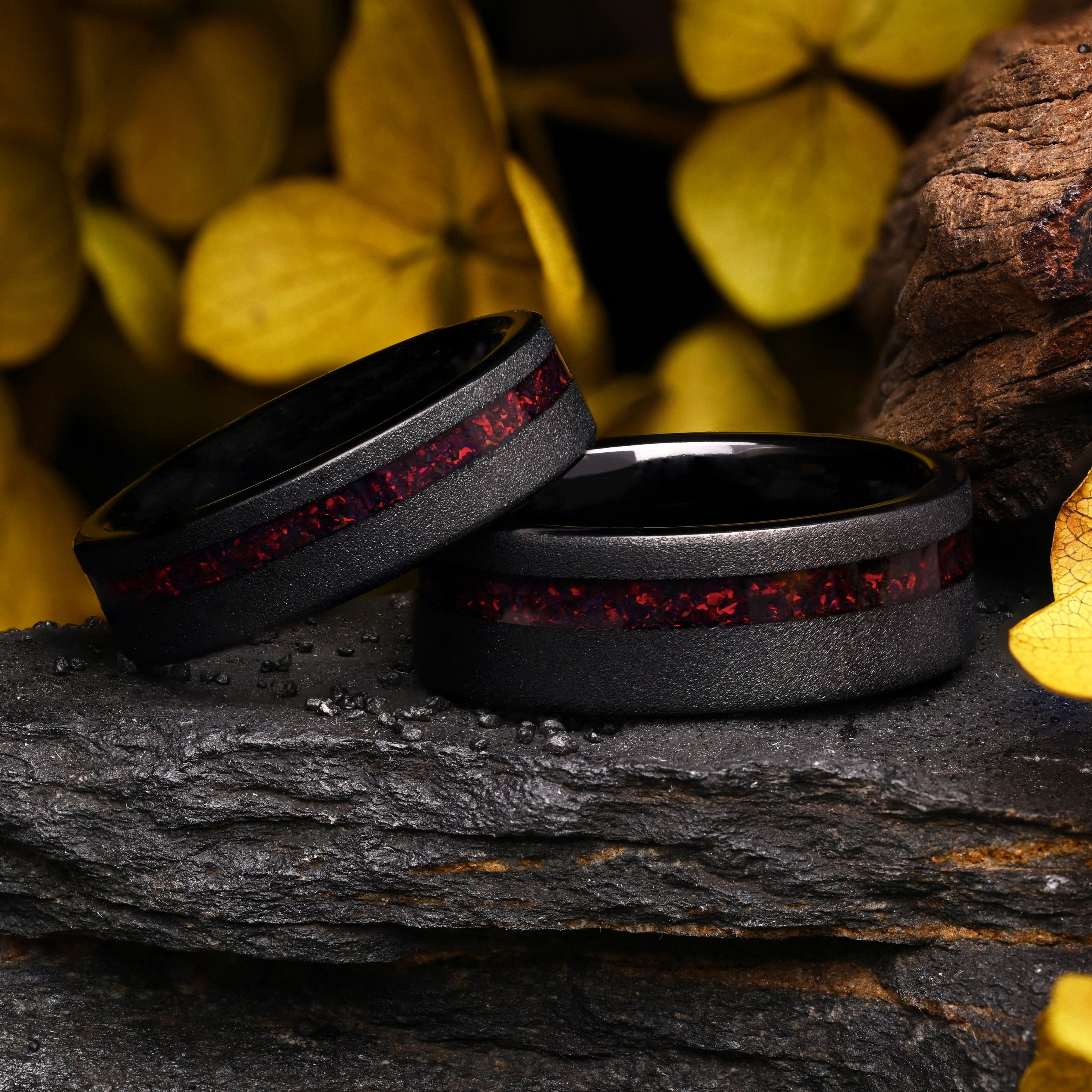 Dragon Rings Set (8mm & 6mm Wide)