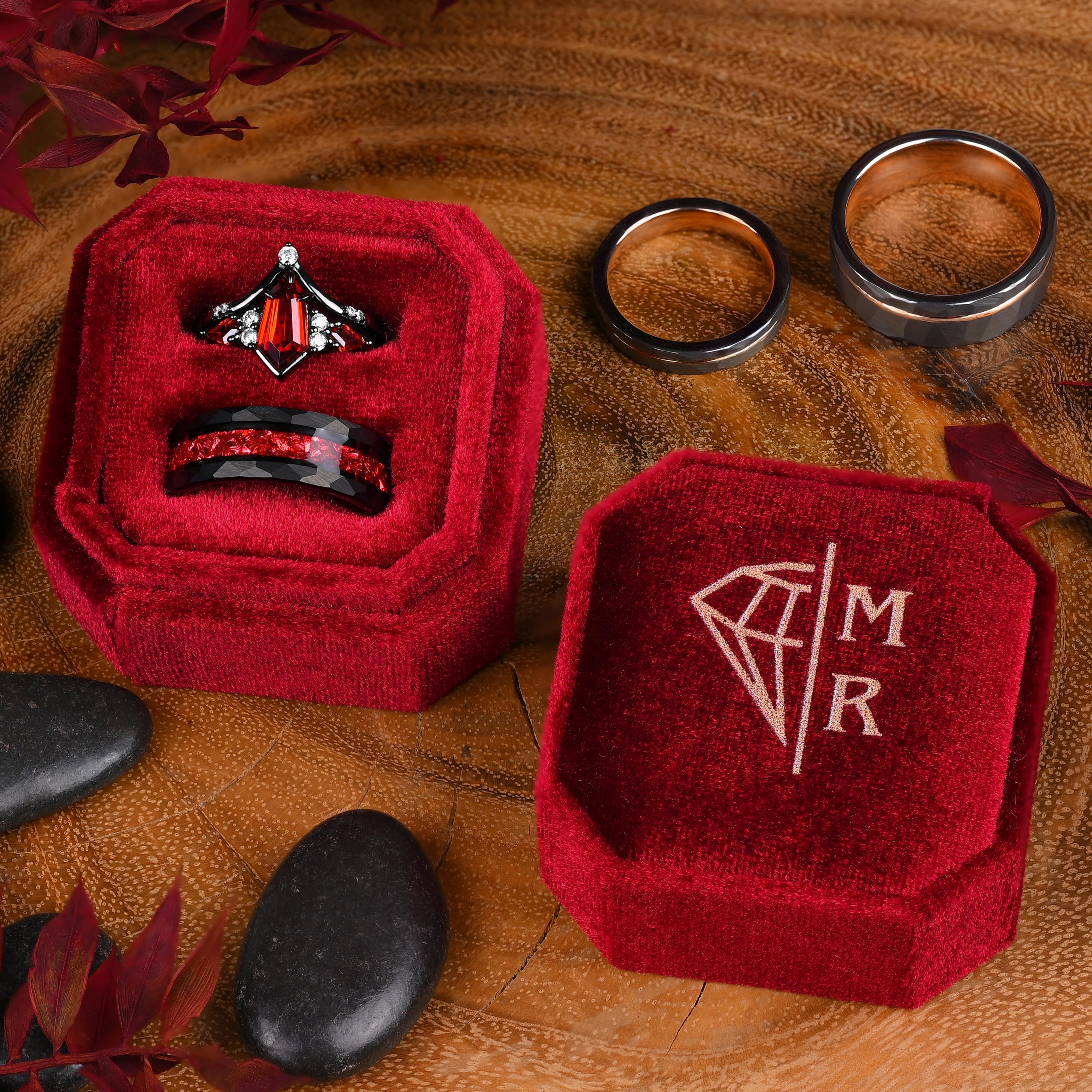 Garnet - Ring Set