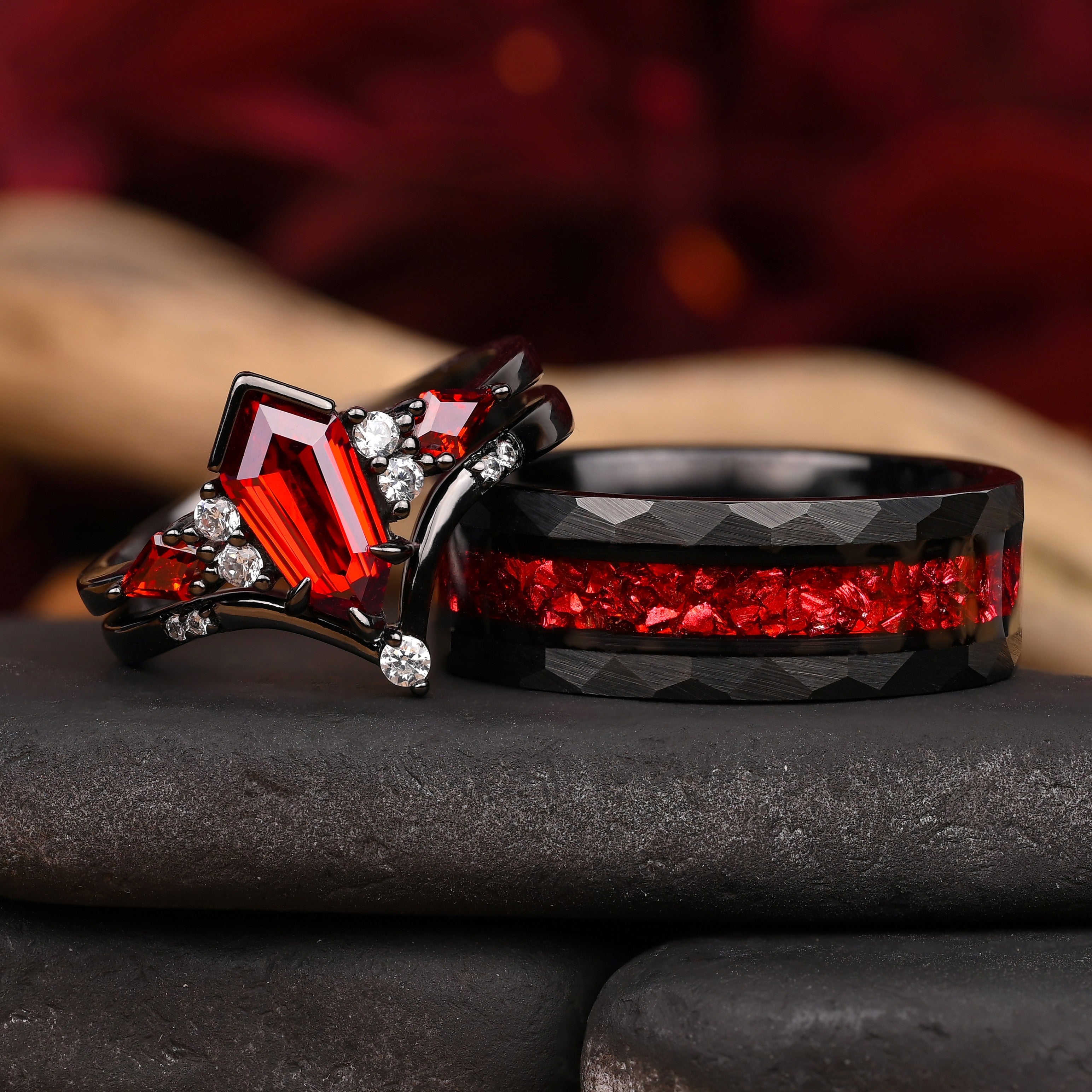 Garnet - Ring Set