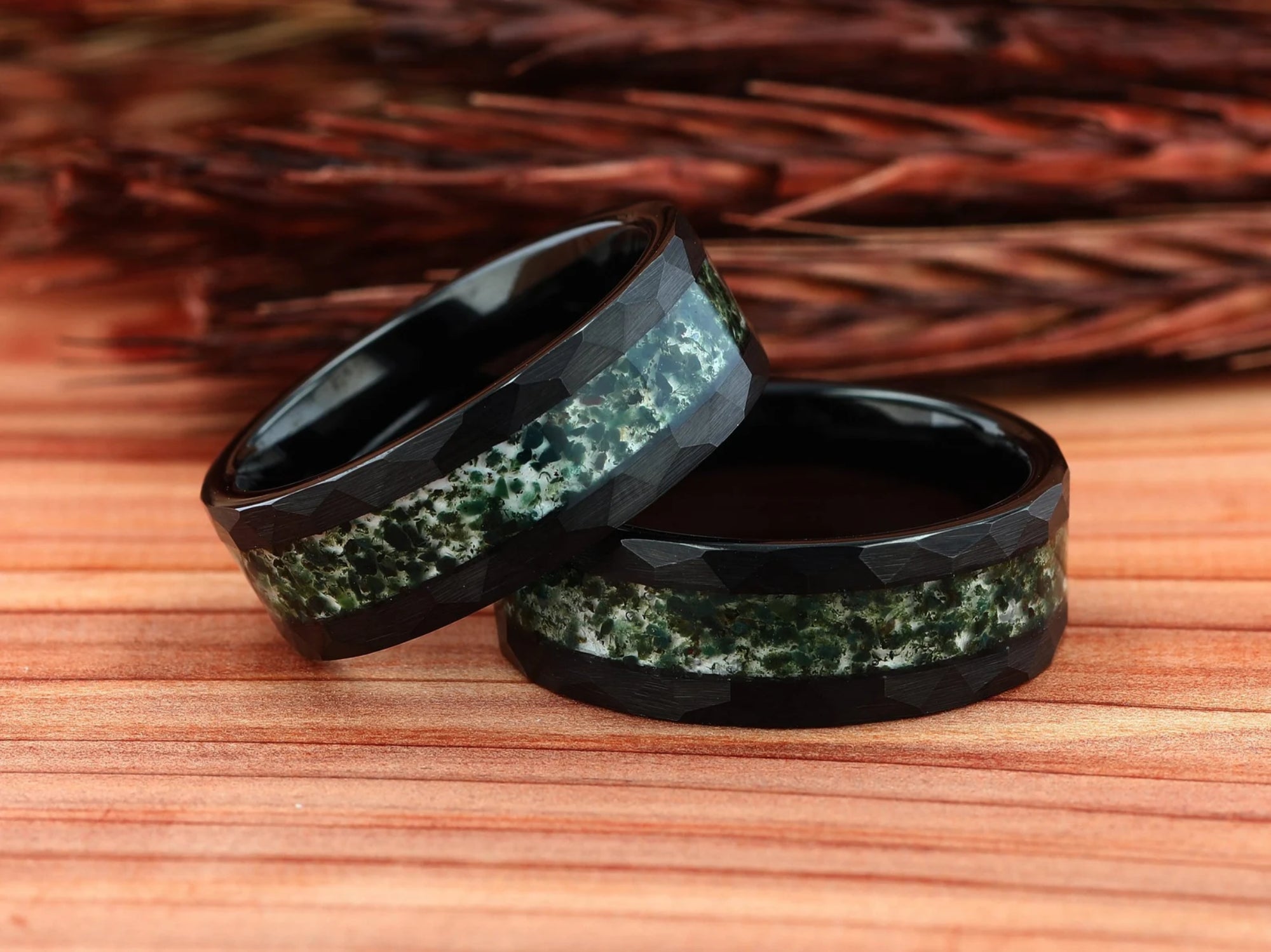 Green Aura - Ring Set