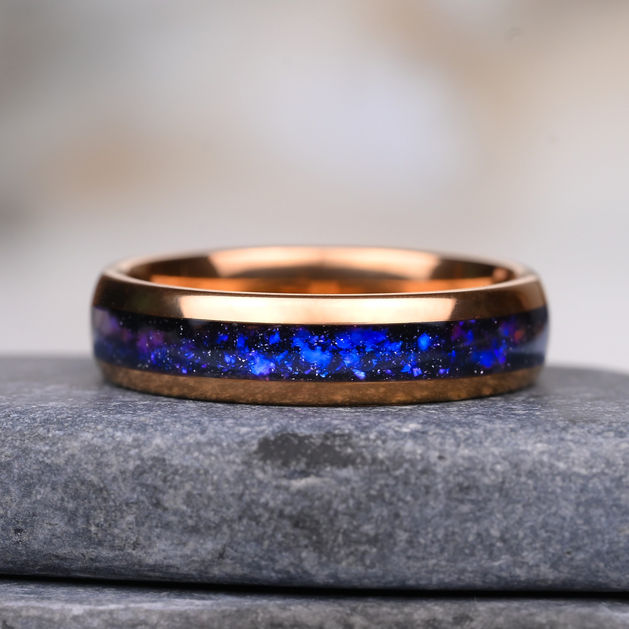 Leuchtende Ringe für Manner – Wolframring – Rift Nebula – Jubiläumsring - Ehering – Monetto Ringe
