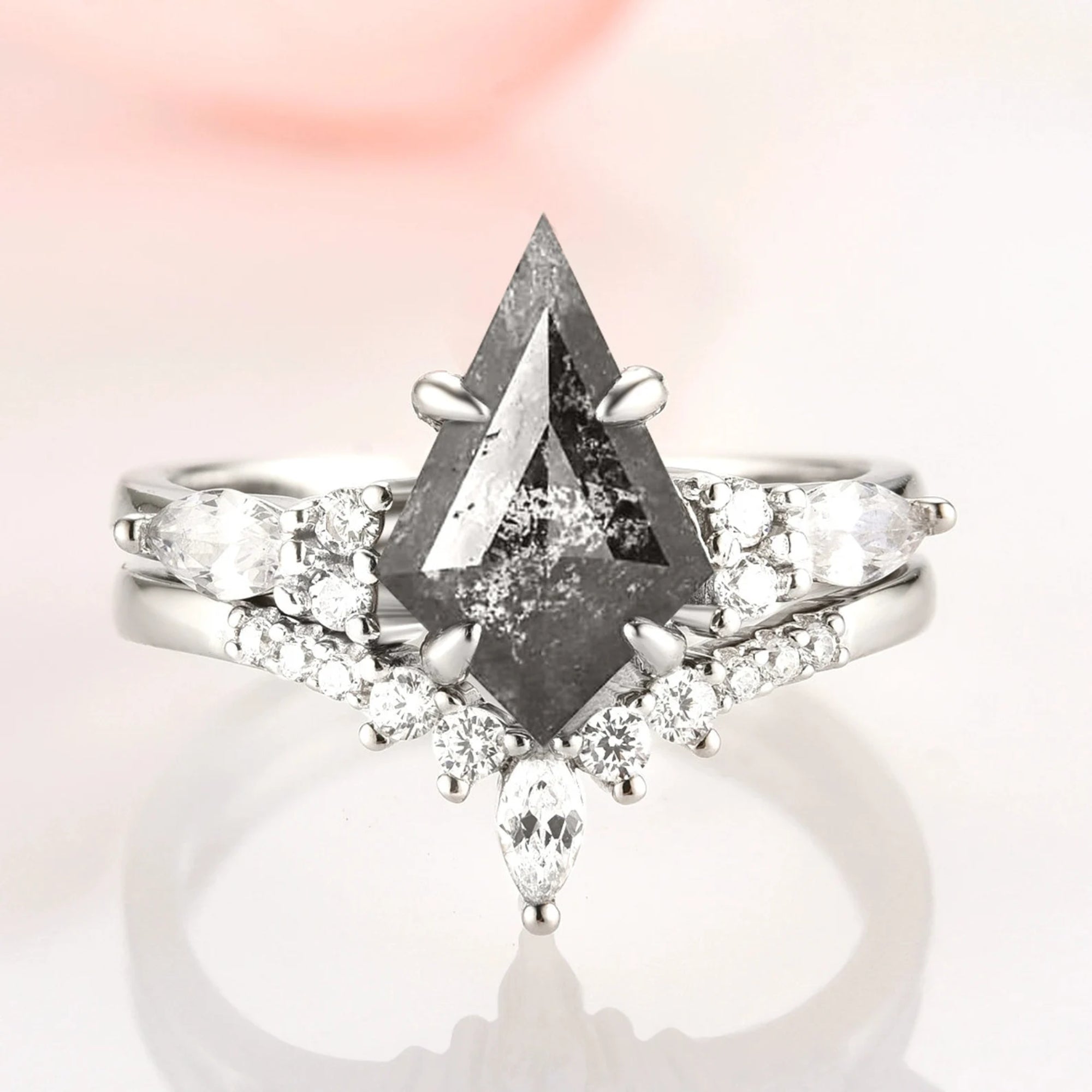 Prisma - Ringe Set - WOLFRAM / STERLING SILBER - Monetto Ringe
