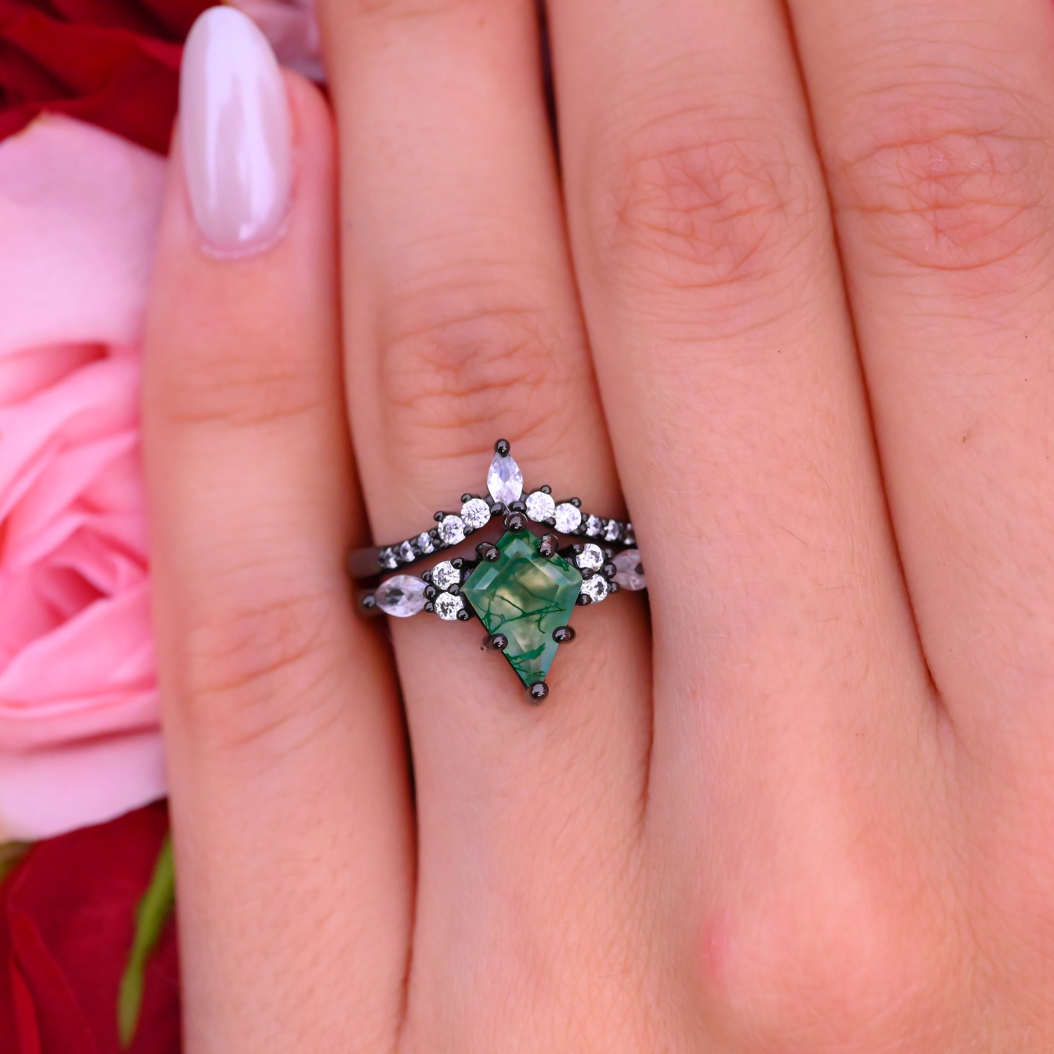 Agate rings for women