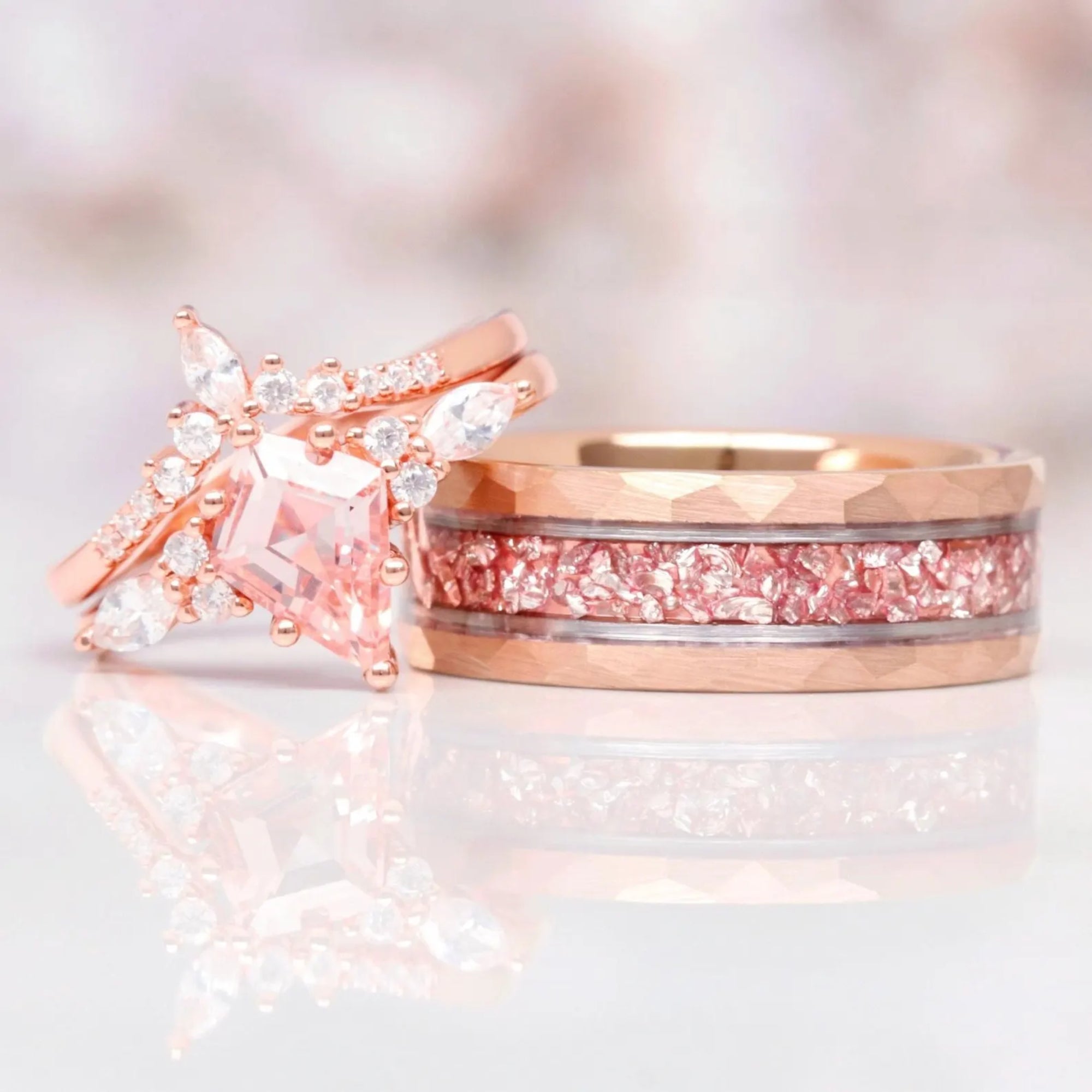 Blush Horizon - Ring Set