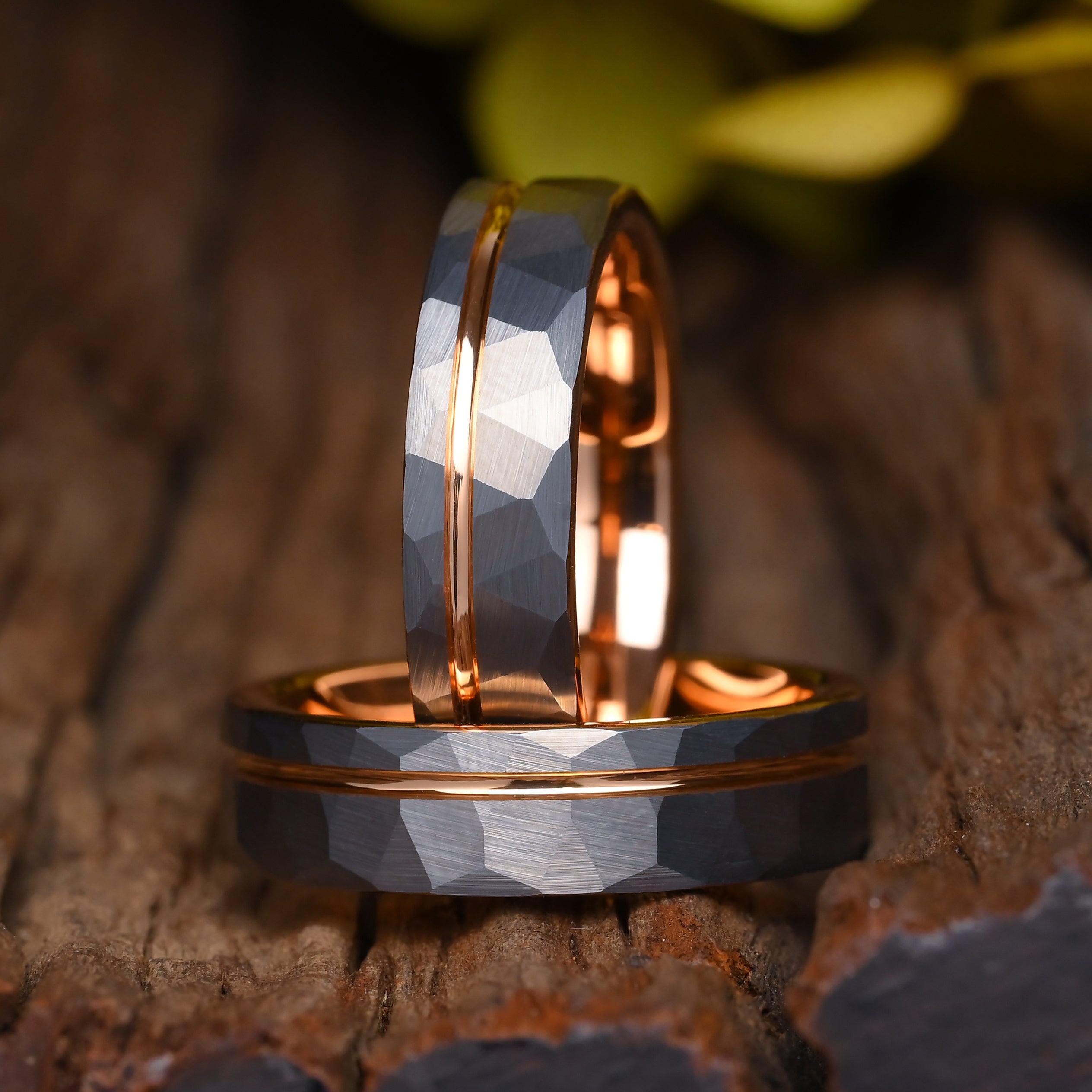 CEO – Ringe für Herren, Wolframringe, Roségold innen – Jubiläumsring, Ehering – Monetto Ringe