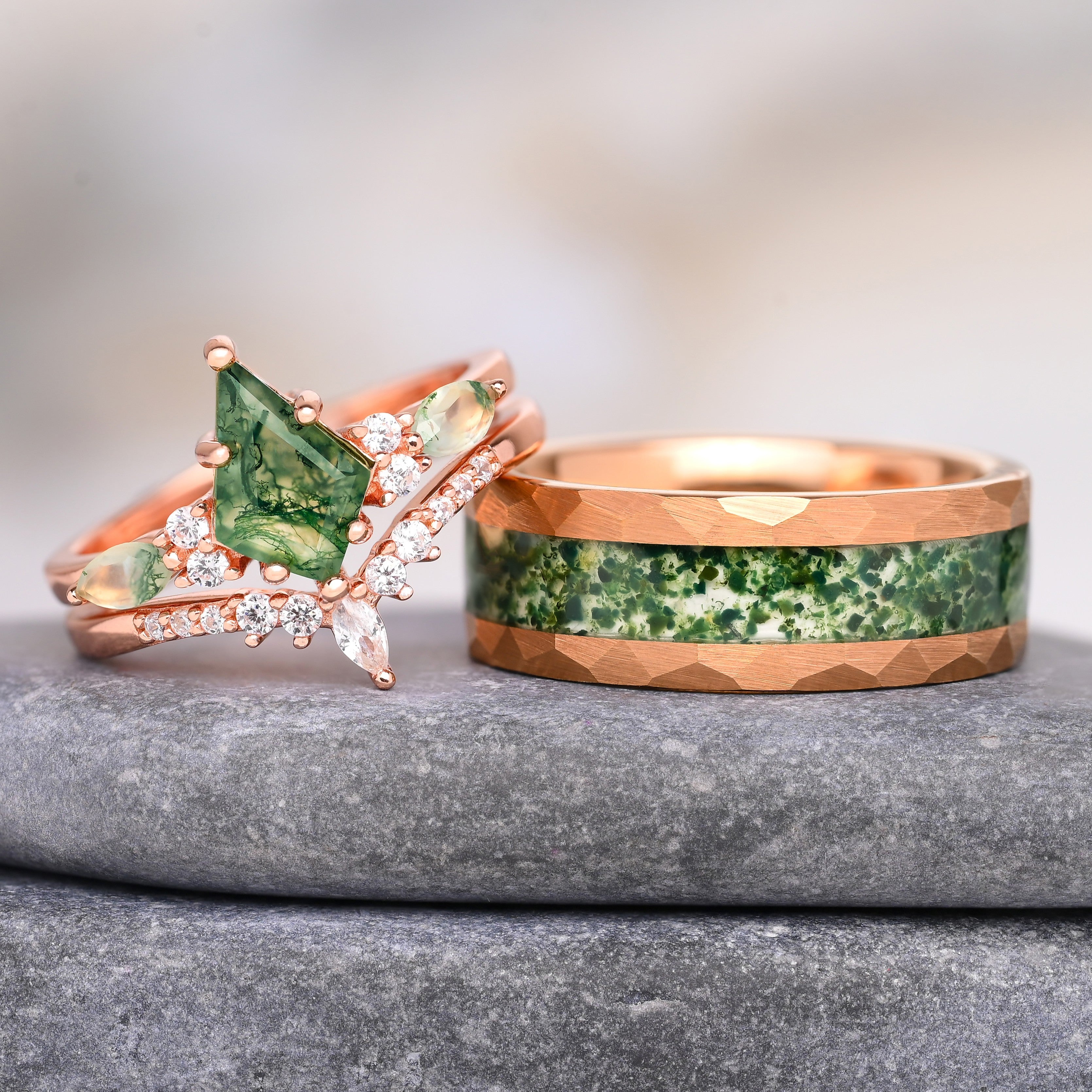 Moss Rings Set