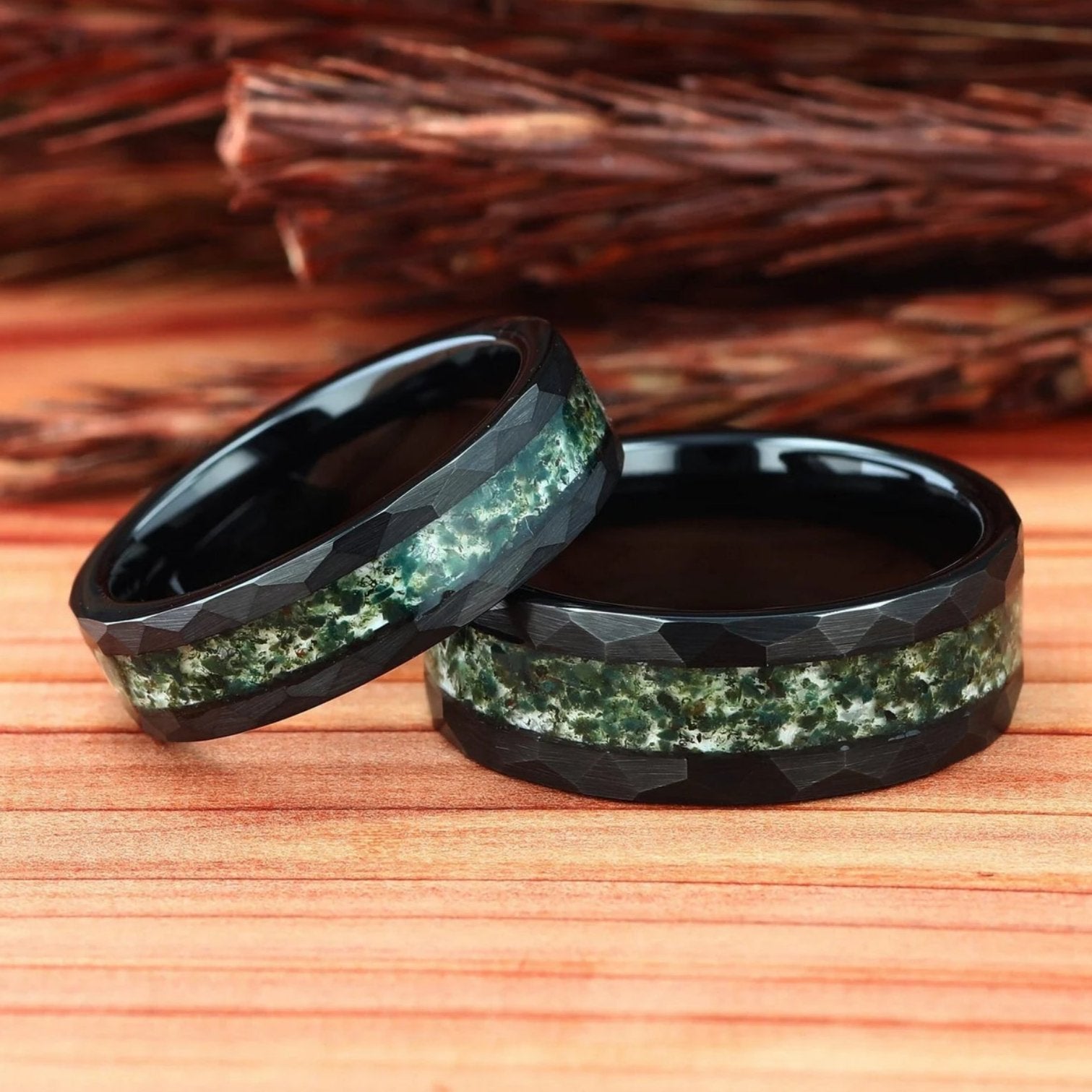 Green Aura - Ring Set
