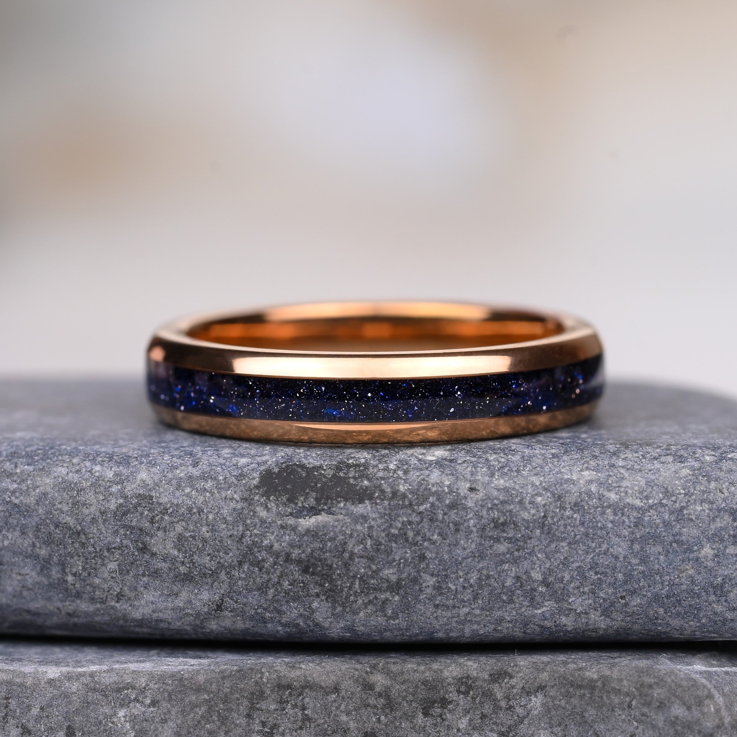 Nova - Ring Fur Damen, Roségold Wolfram Ring, Sandstein Opal, Monetto Ringe