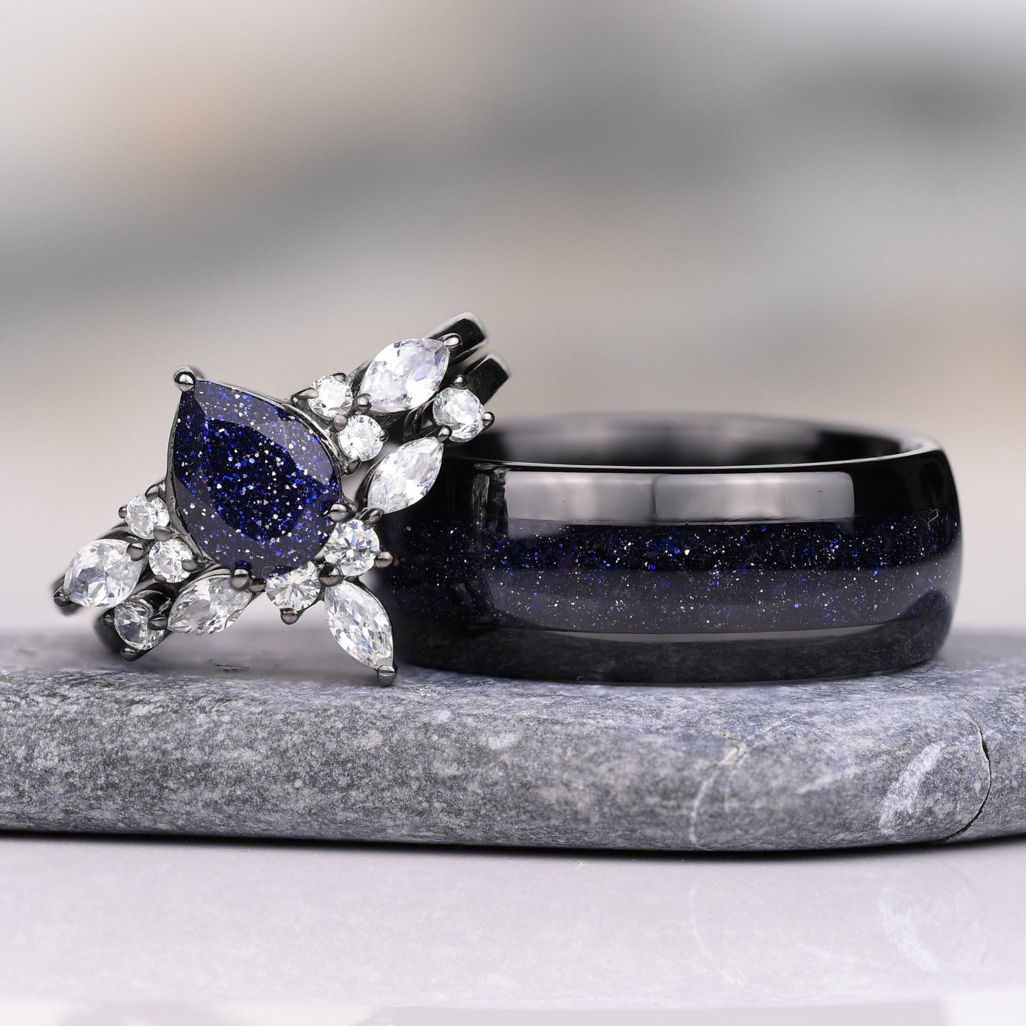 Stardust ring for men