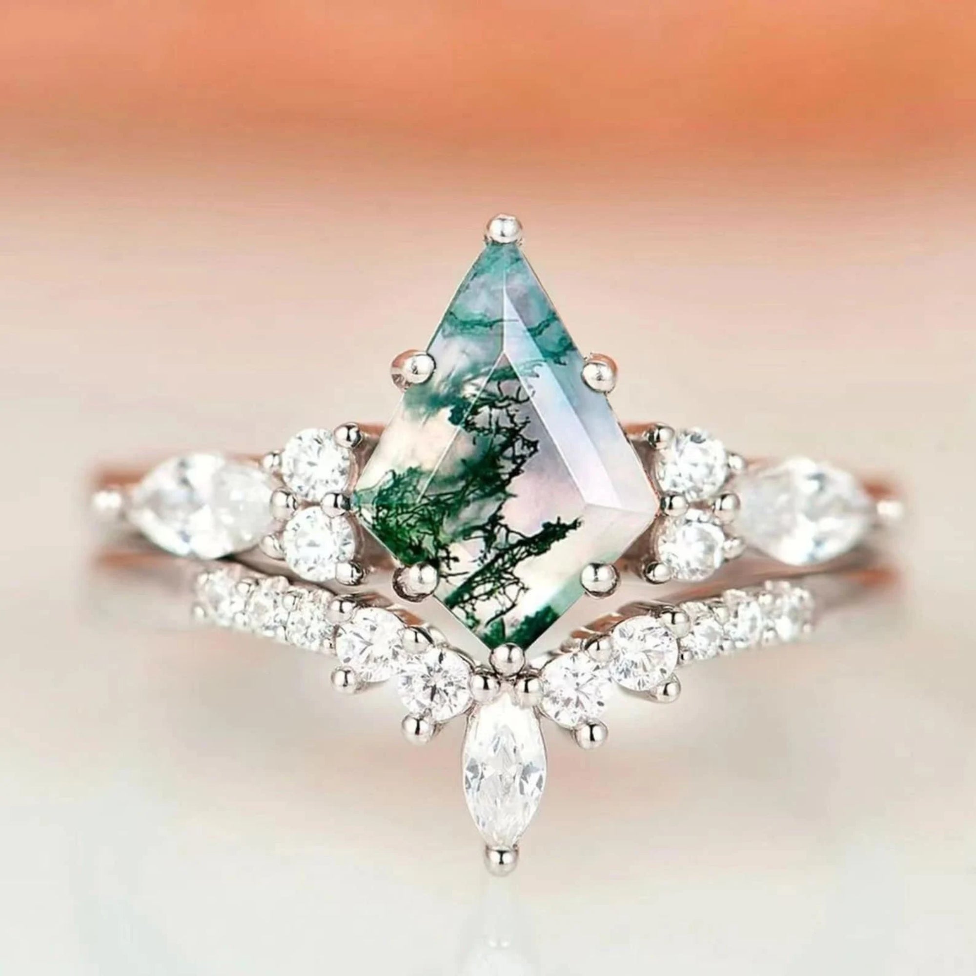 Verdant Vow of Elysia - Ring Set