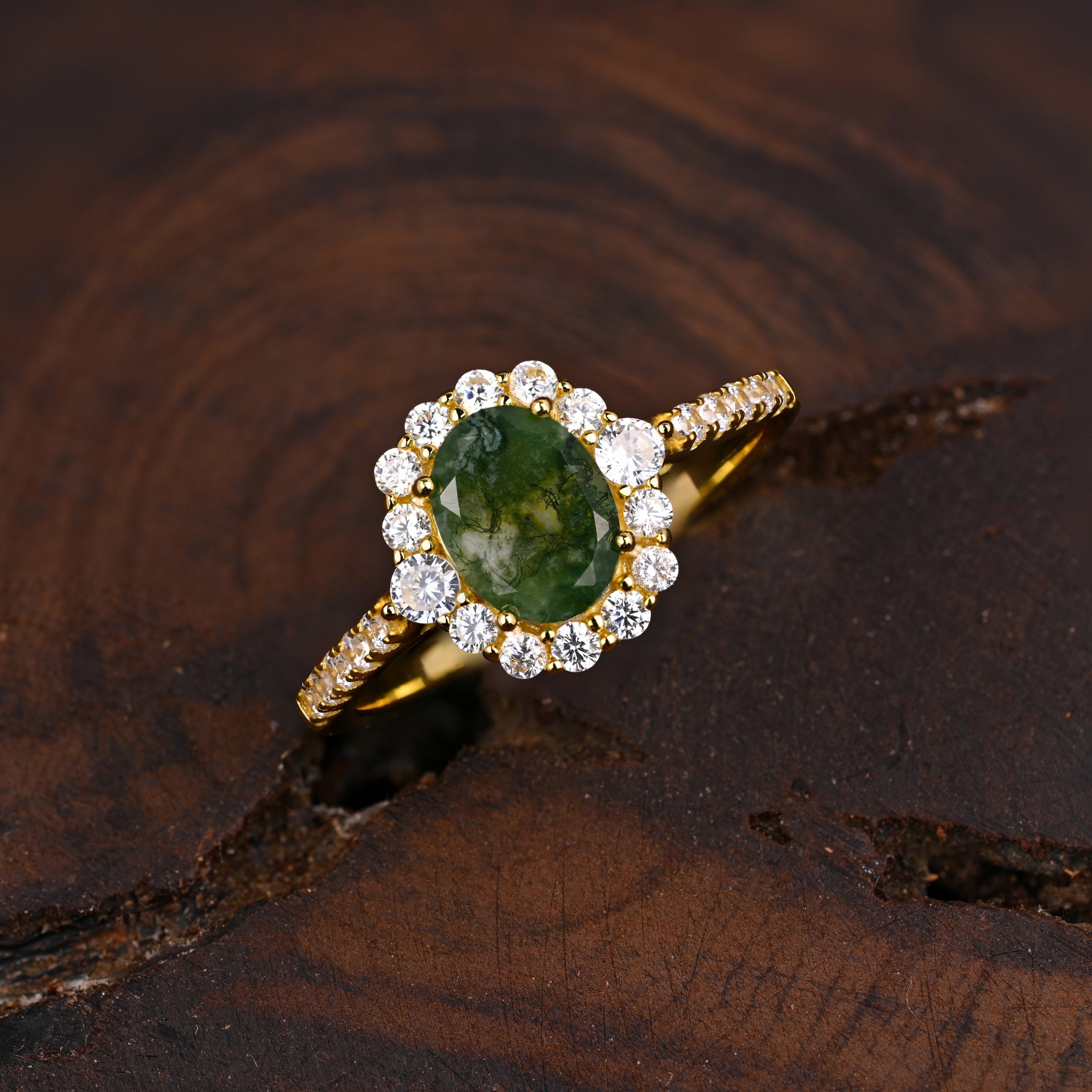 Verdant Vow of Elysia - Ring Set